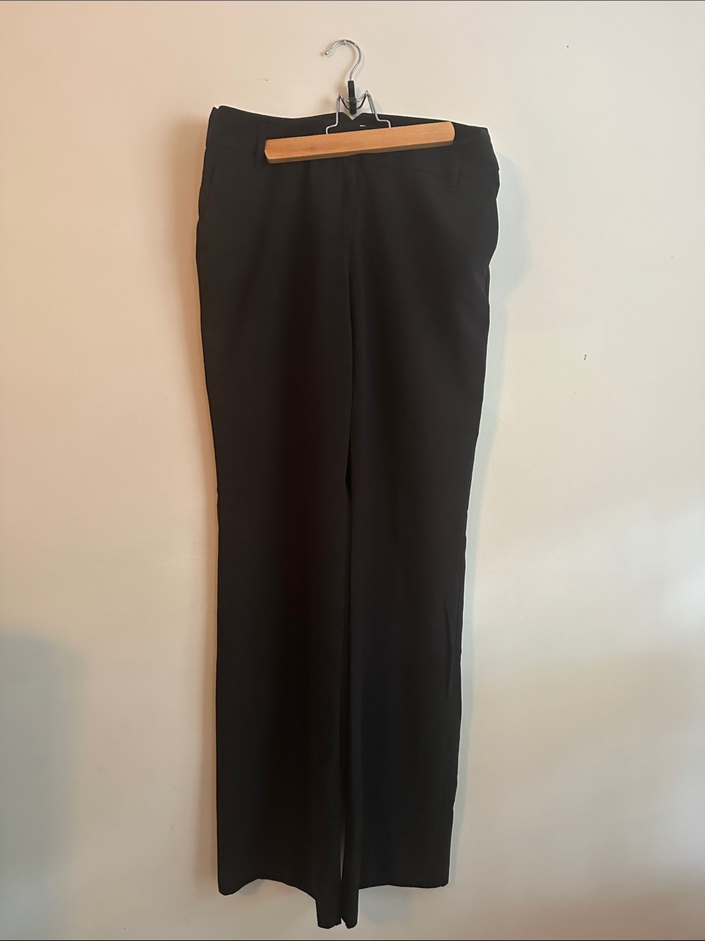 LOFT Black Straight-Leg Trousers